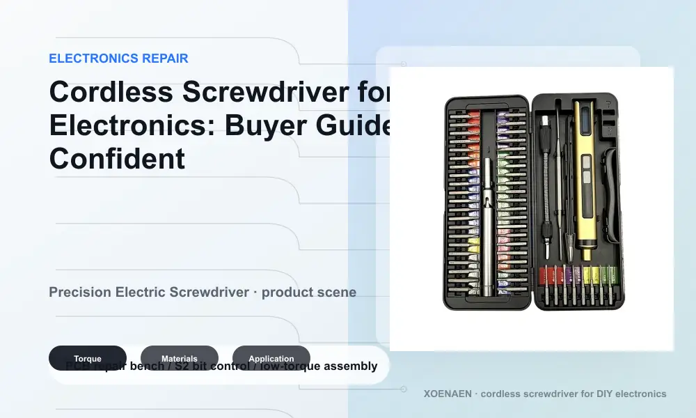 Electric screwdriver for electronics repair