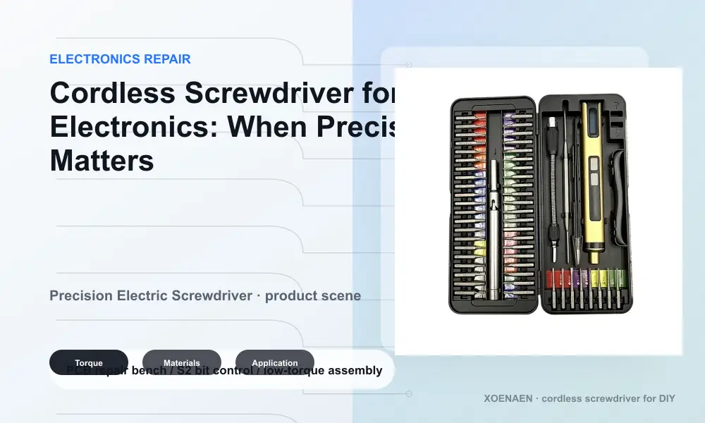 Electric screwdriver for electronics repair