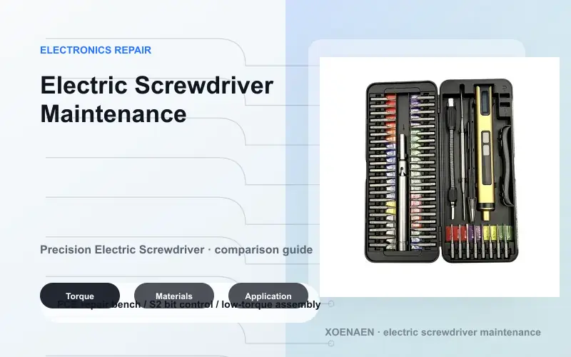 Electric screwdriver for electronics repair com...