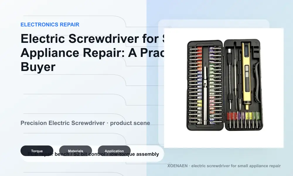 Electric screwdriver for electronics repair