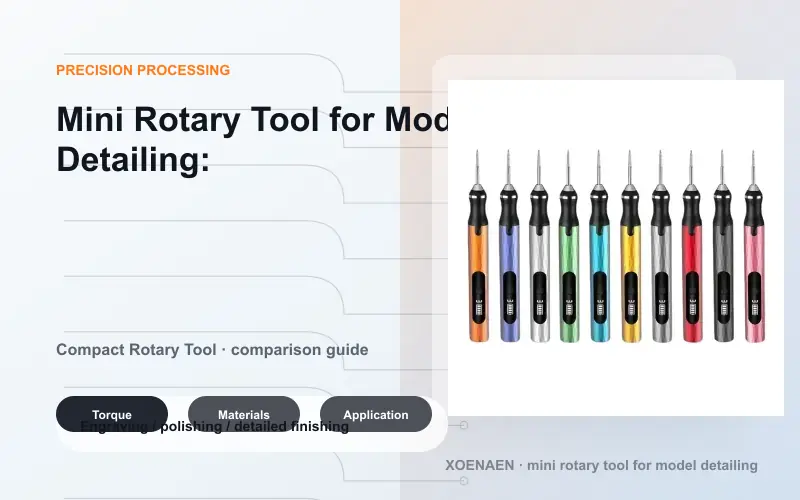 Rotary tool for precision processing comparison