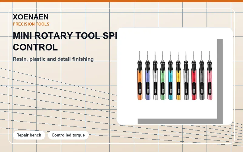 Mini rotary tool speed control for resin and plastic