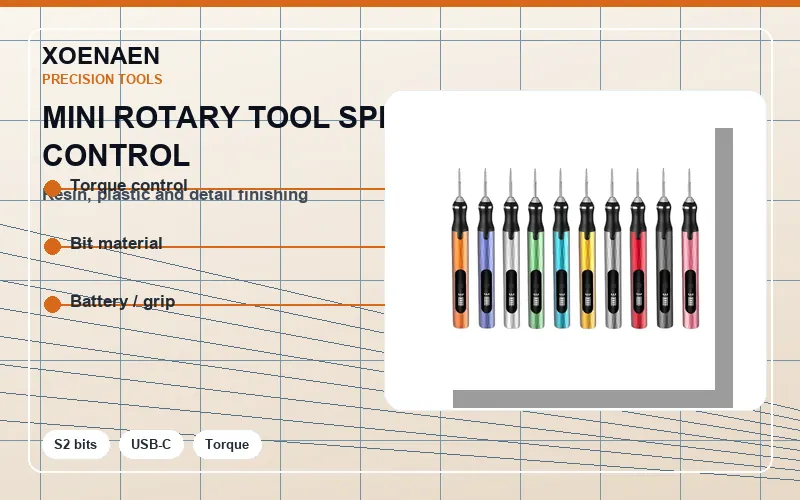 Technical speed control for mini rotary tool