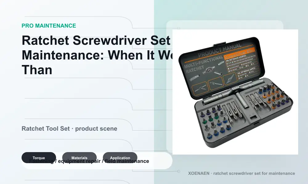 Ratchet tools for maintenance