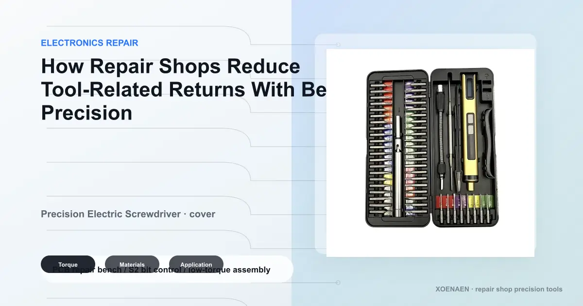 How Repair Shops Reduce Tool-Related Returns With Better Precision Tools cover image