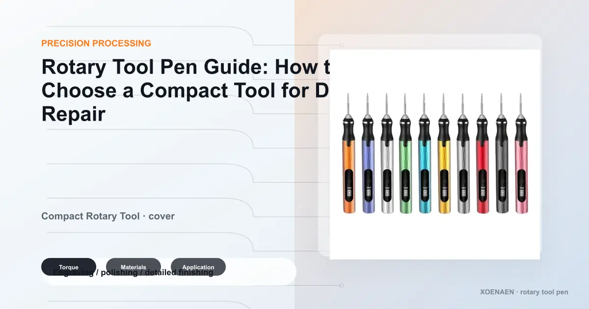 Rotary Tool Pen Guide: How to Choose a Compact Tool for Detail Repair cover image