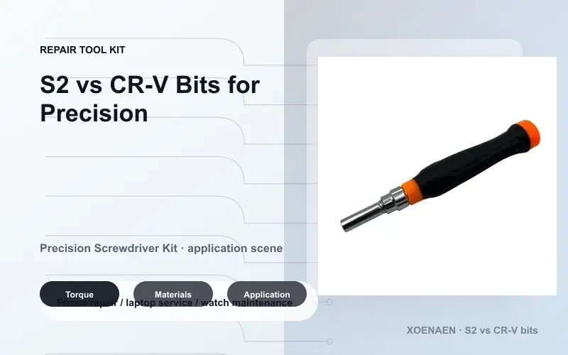 Precision screwdriver kit for repair application