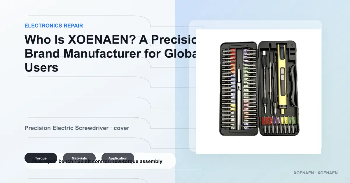 Who Is XOENAEN? A Precision Tool Brand Manufacturer for Global Users cover image