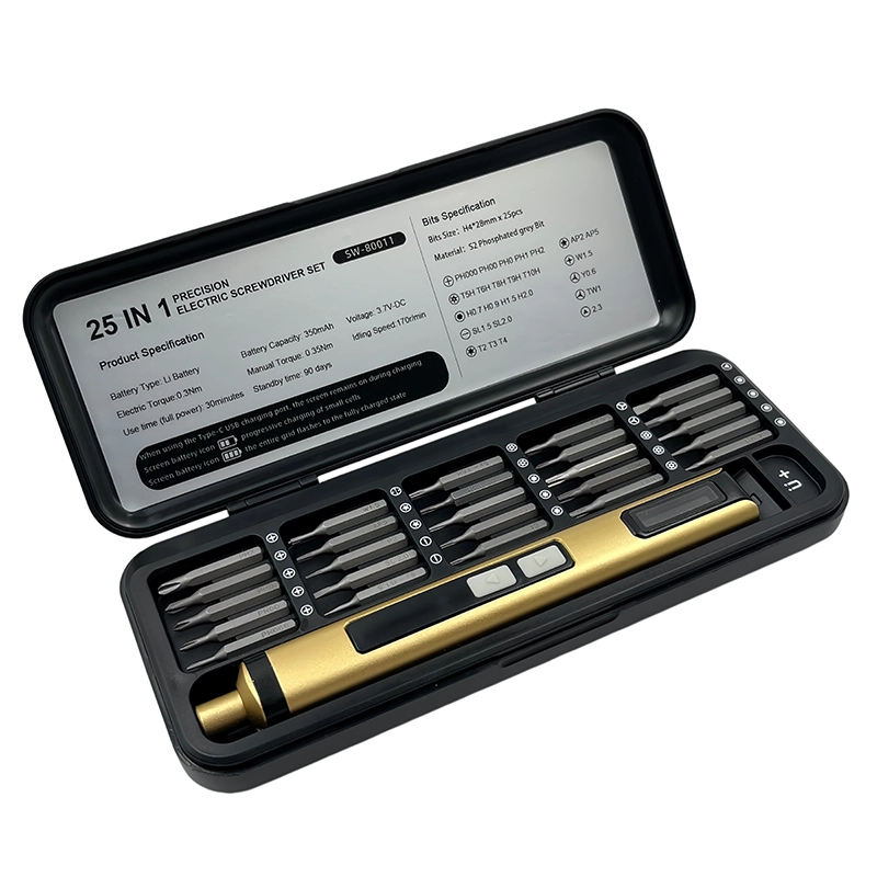 25-in-1 Electric screwdriver set — packaging and kit layout — thumbnail