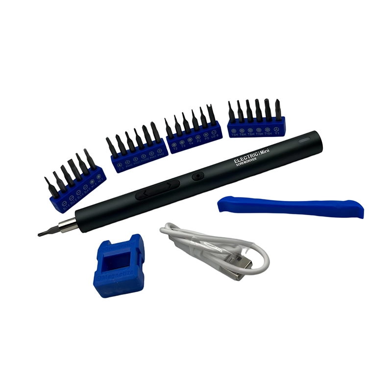 28-in-1 Electric screwdriver set — included tools and accessories — thumbnail