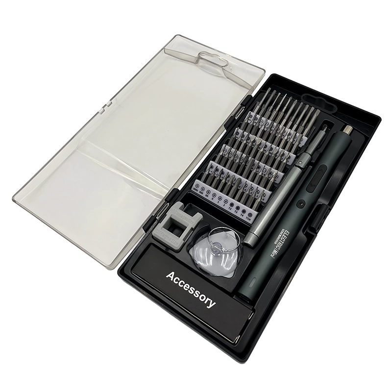 62-in-1 Electric screwdriver set — complete set and storage case