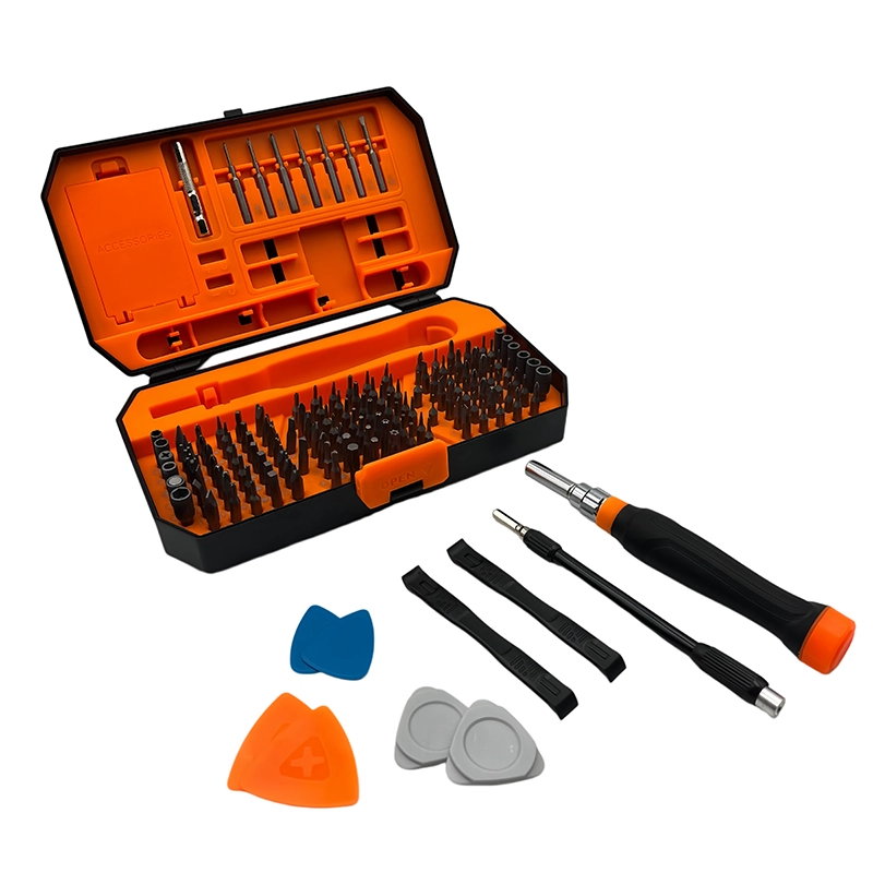 XOENAEN 148-in-1 manual screwdriver set components shown for manual bit and access planning
