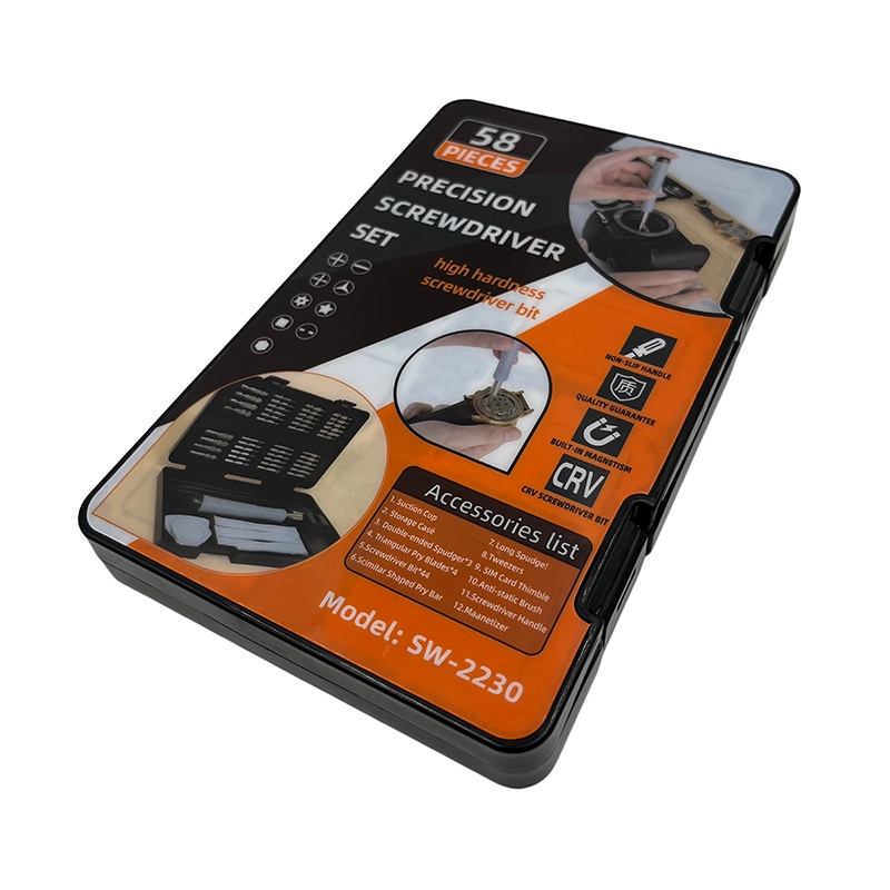 58-in-1 Screwdriver Set - Manual — complete set and storage case
