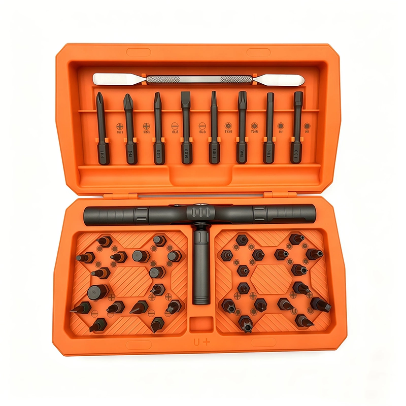 43-in-1 Multifunctional Ratchet Set & S2 Bits — complete set and storage case